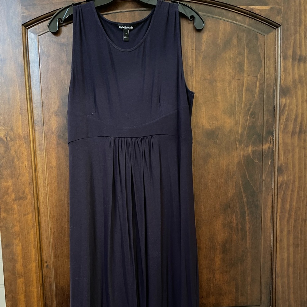 Isabelle Oliver navy maternity tank dress